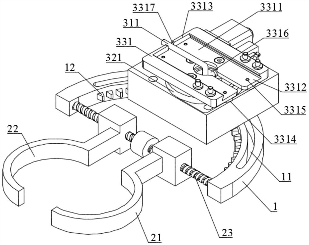 Portable girdling type tree remote felling device