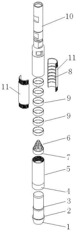 Half-closed pipe type soil sampler