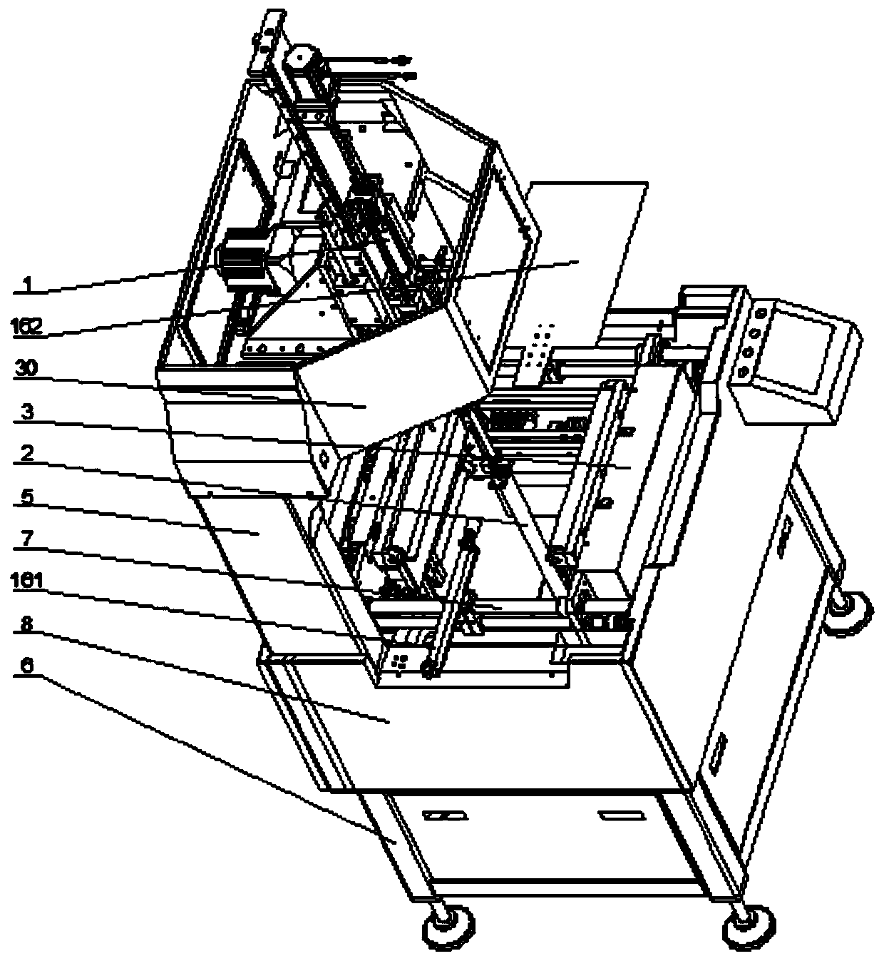 A box-making intelligent mold-adjusting and forming machine