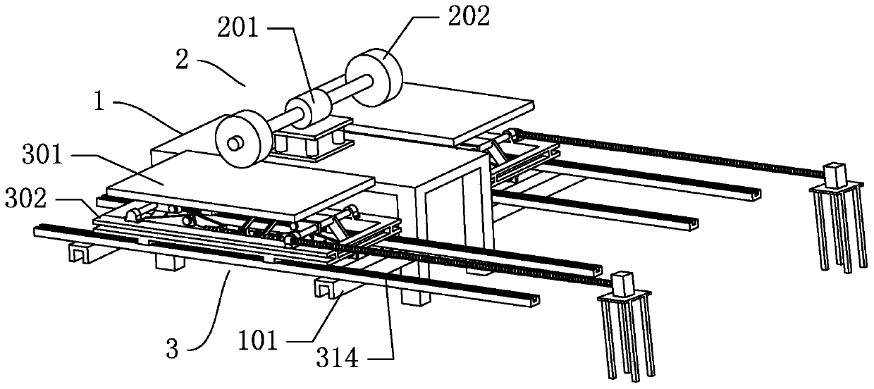 Double-station wire-drawing treatment equipment for aluminum material