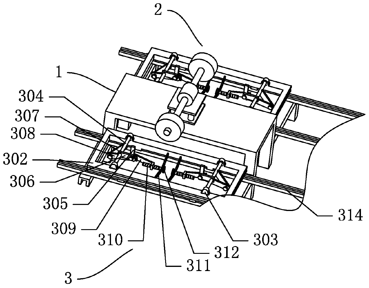 Double-station wire-drawing treatment equipment for aluminum material