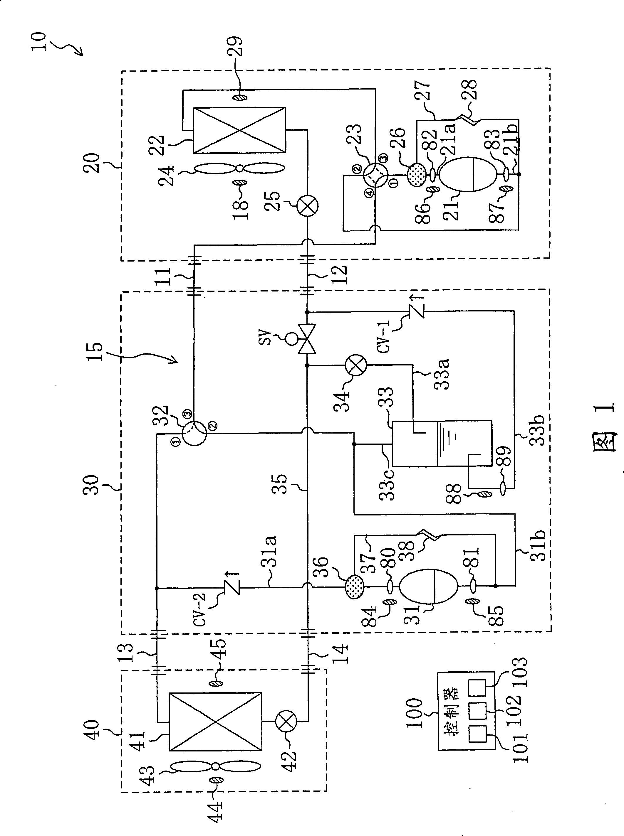 Freezing device