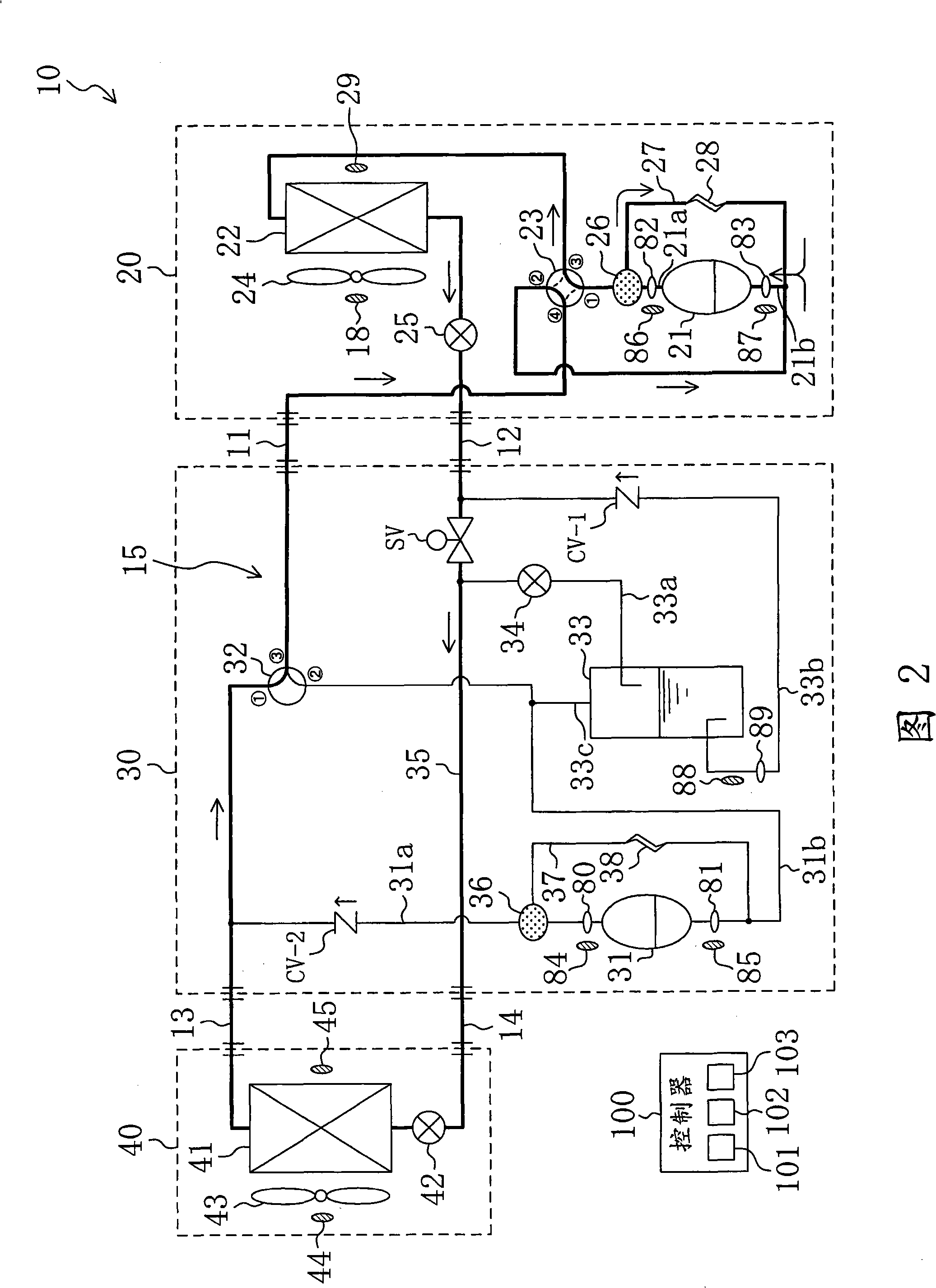 Freezing device