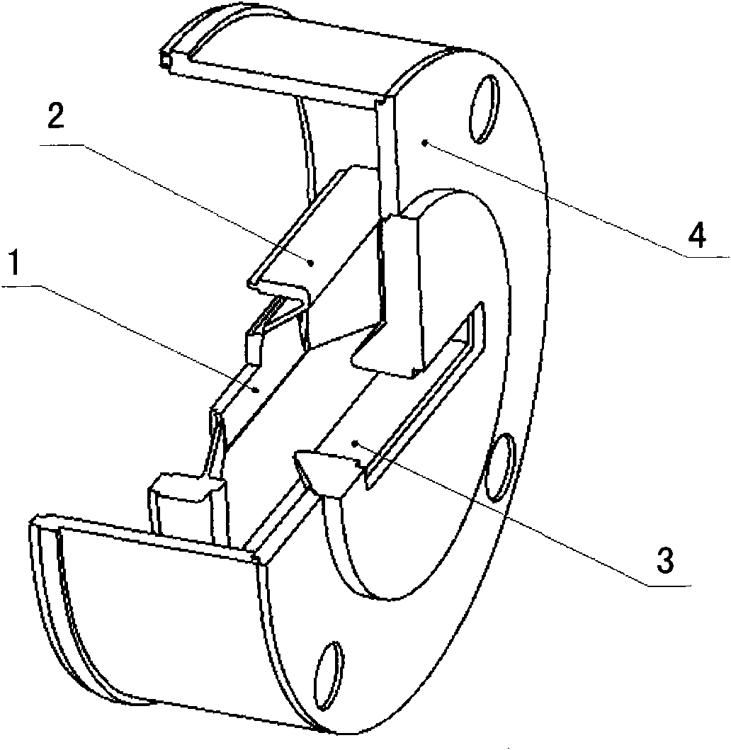 Structure of high-power strip beam electron gun with rectangular section