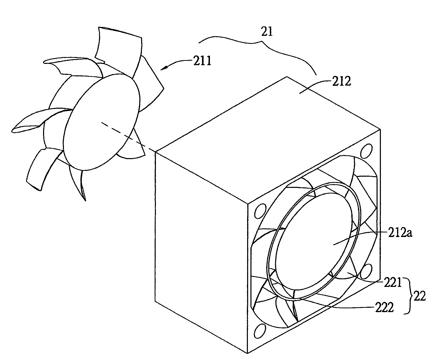 Heat dissipation fan with flow guide device