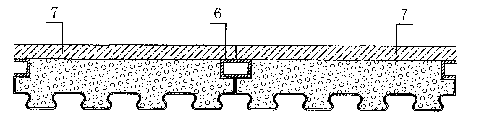 Dovetailing cold-rolled steel composite plate