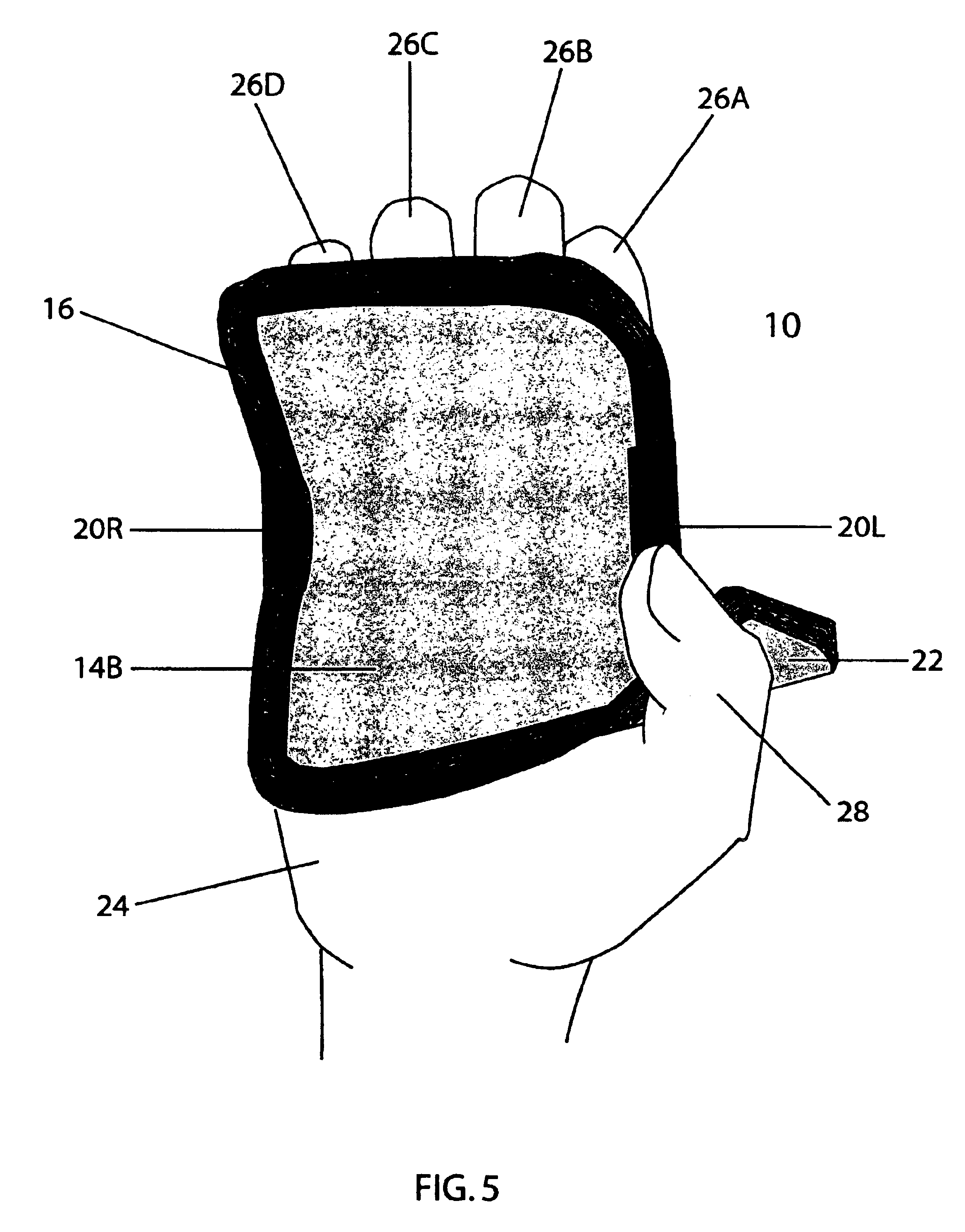 Pliable shock-absorbing slip on grip-gloves