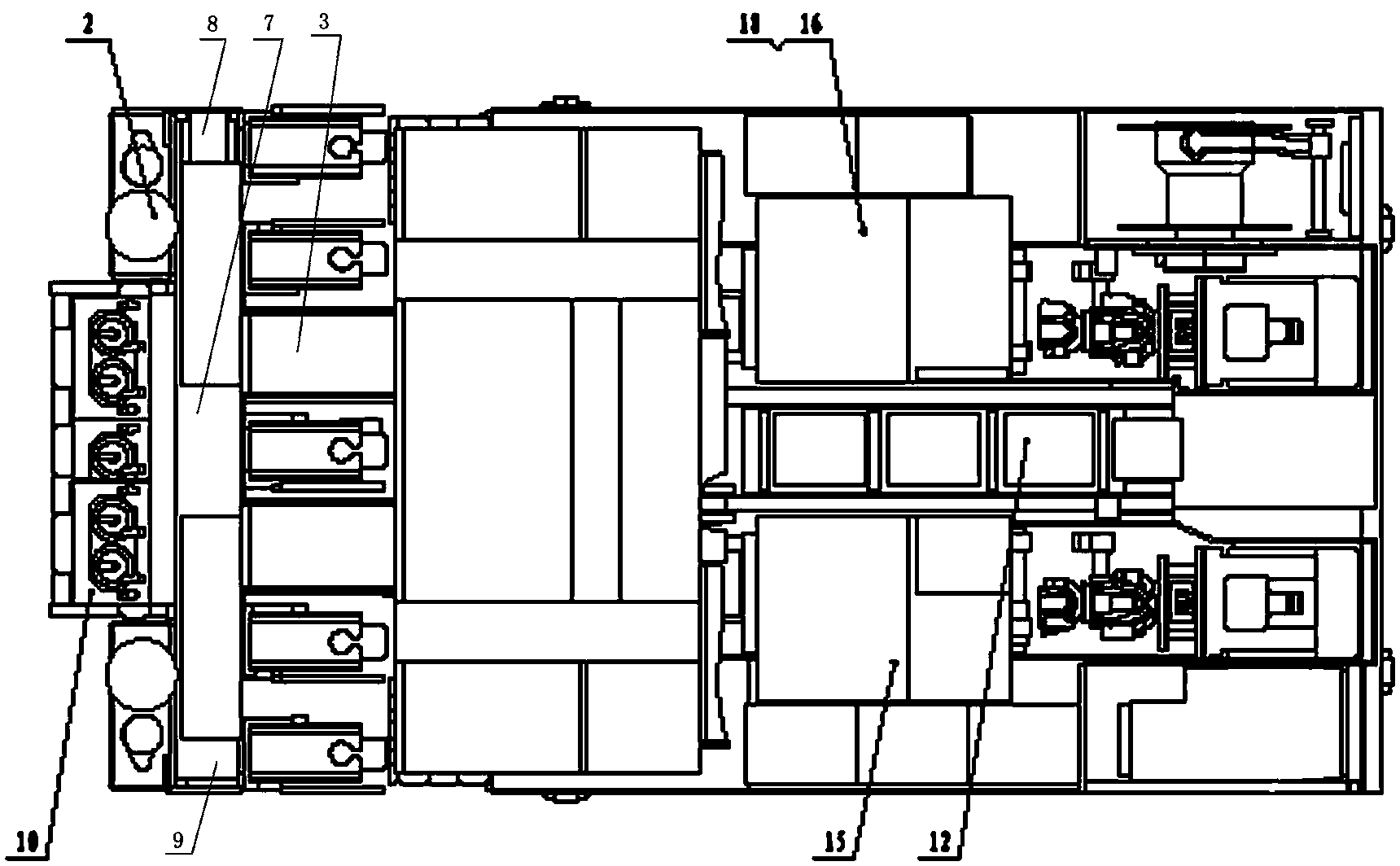 Hydraulic five-arm anchor drill for coal mine