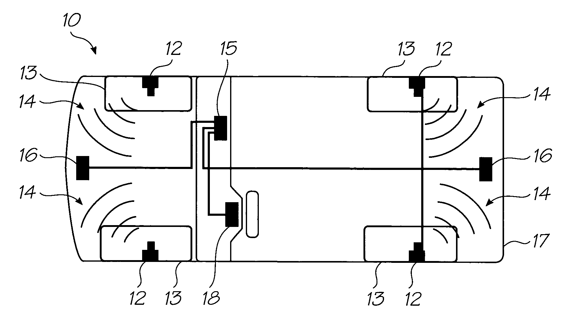 Capacitative pressure sensor