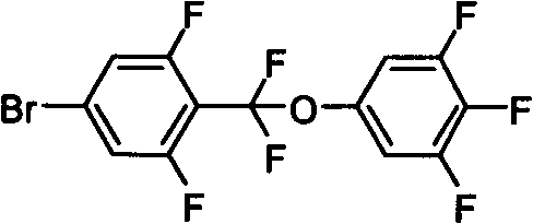 Ultrahigh-fluorine-substituted liquid crystal compound with CF2O bridge bond, synthetic method and application