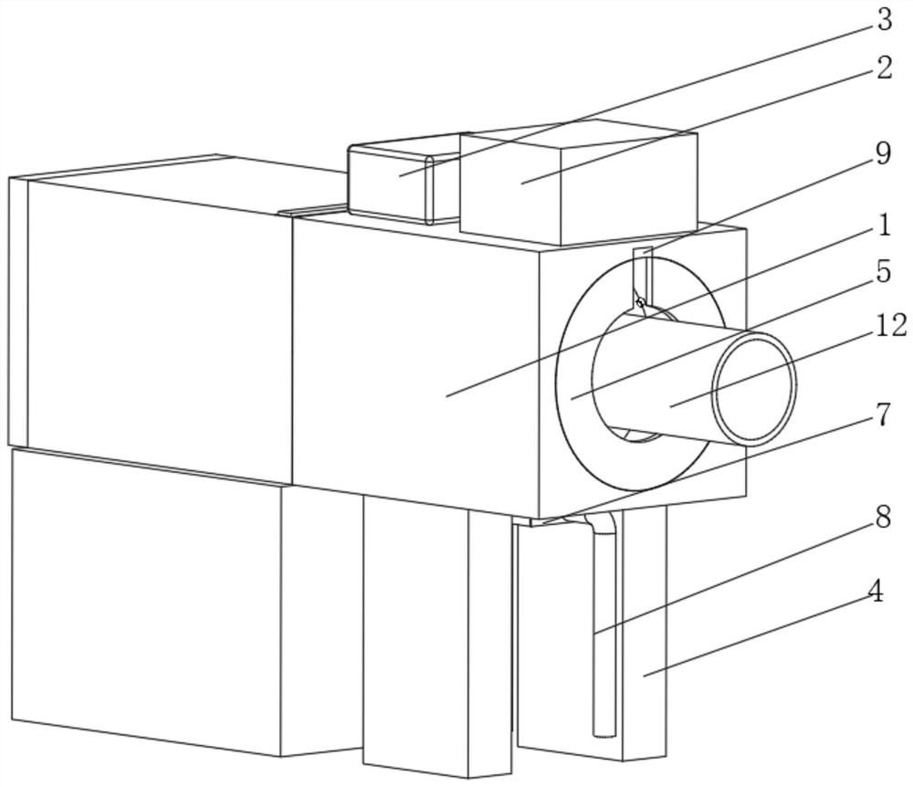 A continuous heating furnace for oil pipe surface treatment