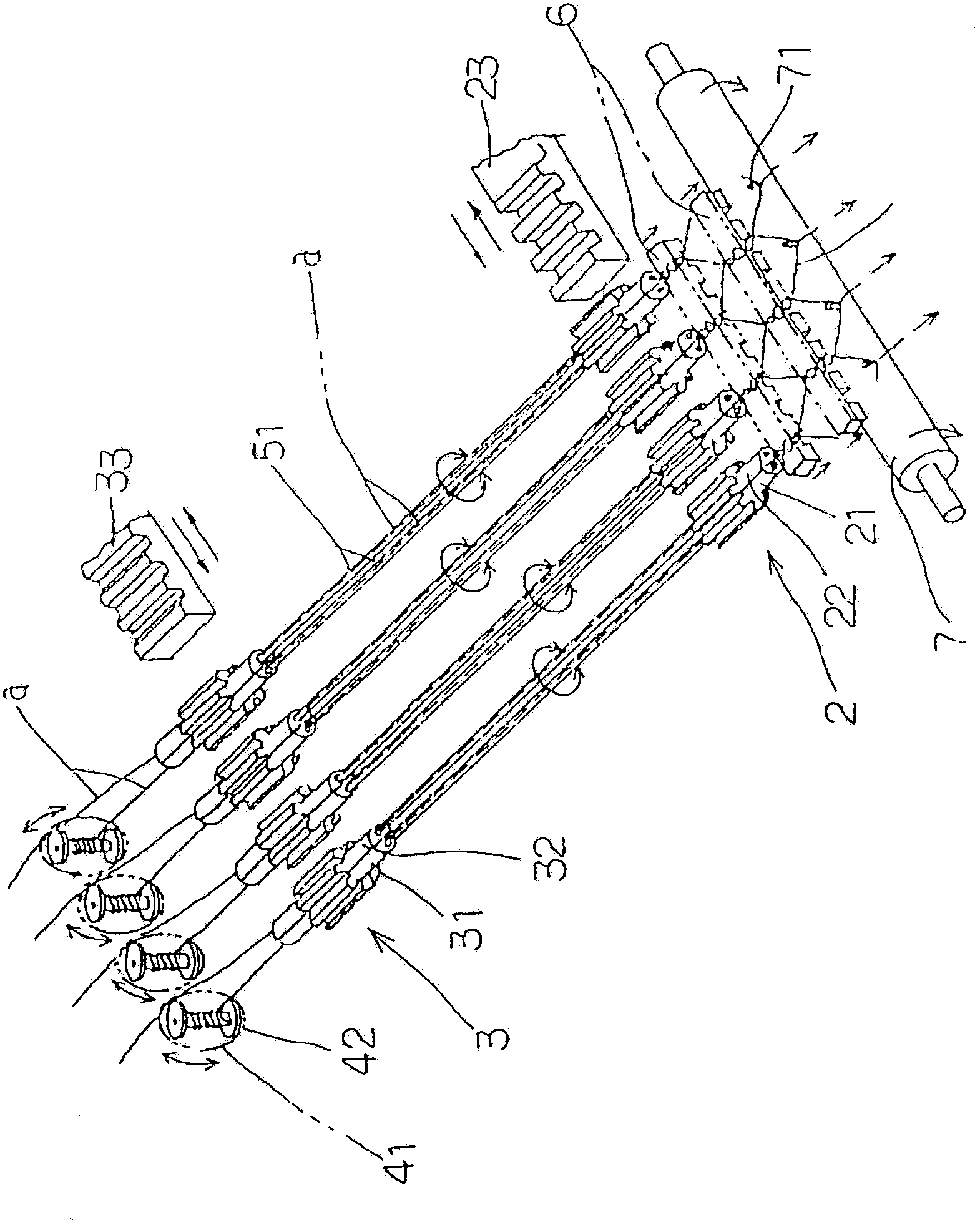 Plastic open mesh net manufacturing device and machine