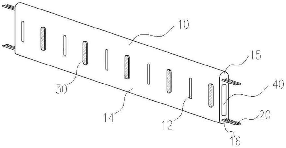 Bendable ventilation skirting line, ventilation hole plug and assembly