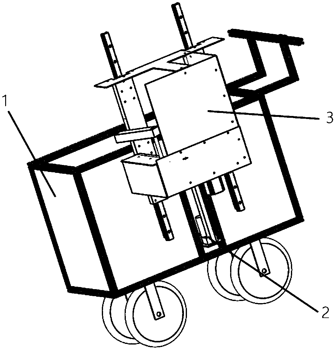 Semiautomatic type pineapple harvesting integrated vehicle