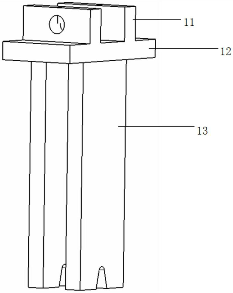 Hinge static strength test clamping device and system