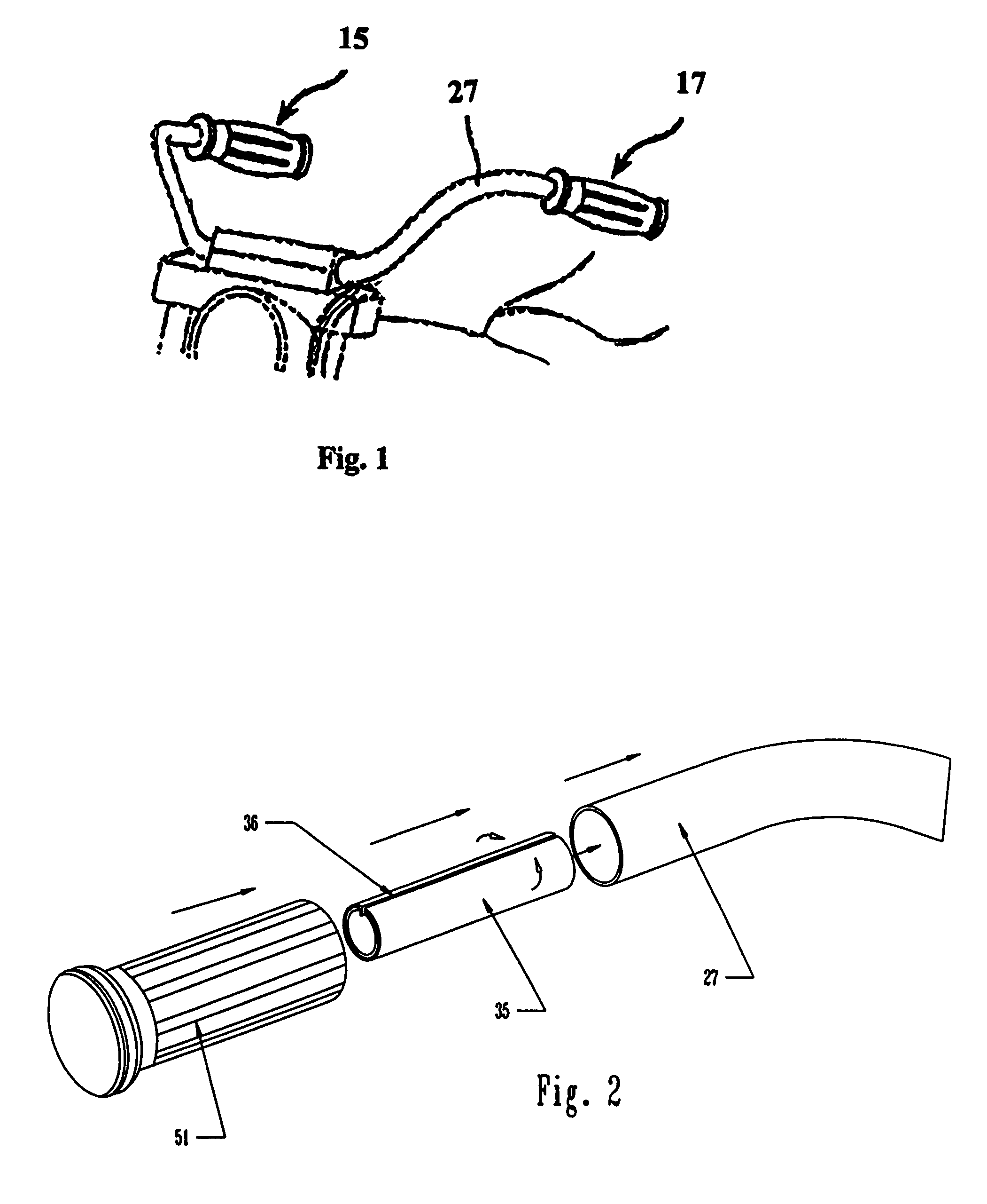 Internal handlebar heater