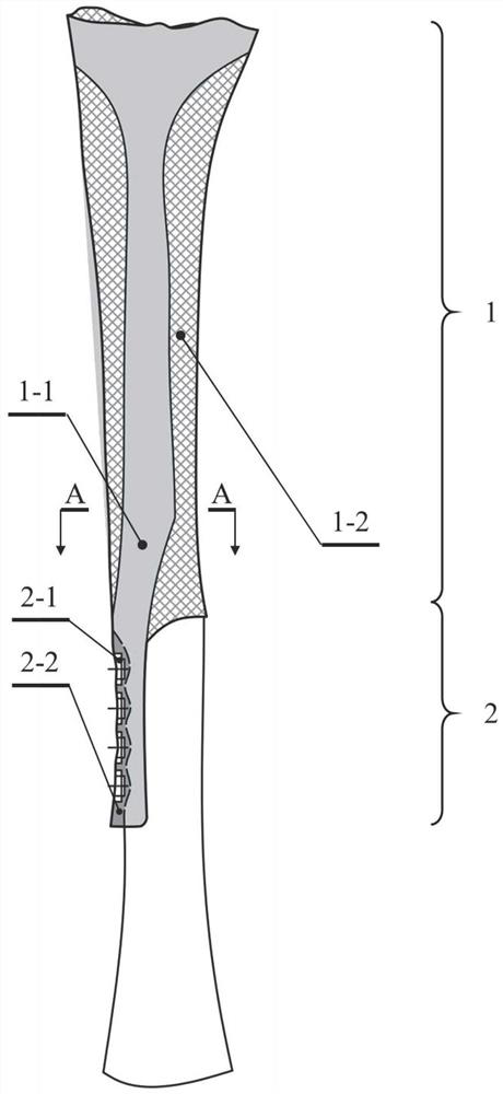 A personalized lower limb long bone segment substitute and its preparation method