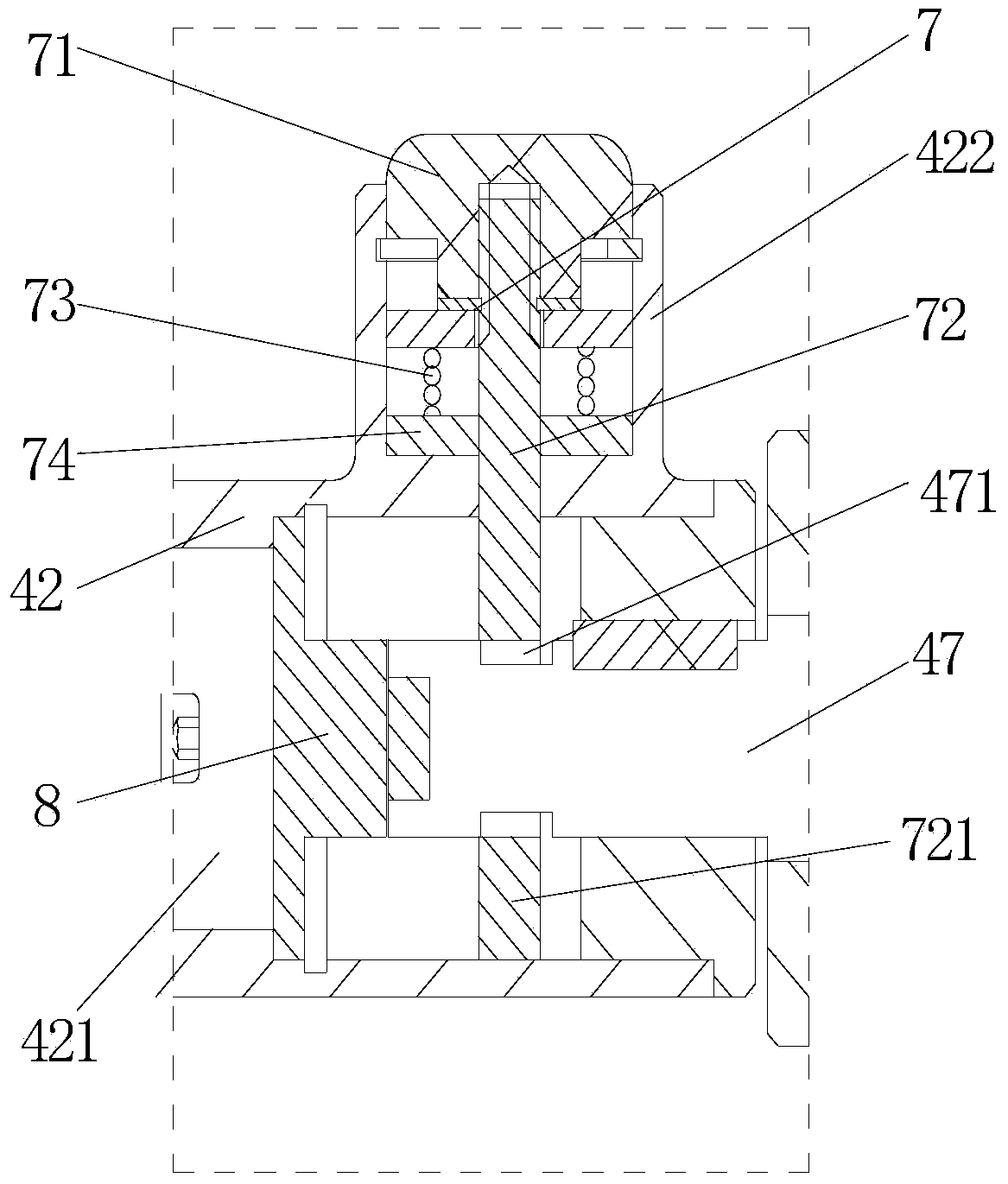 Cystoscope surgery simulation training operating table and implementation method thereof