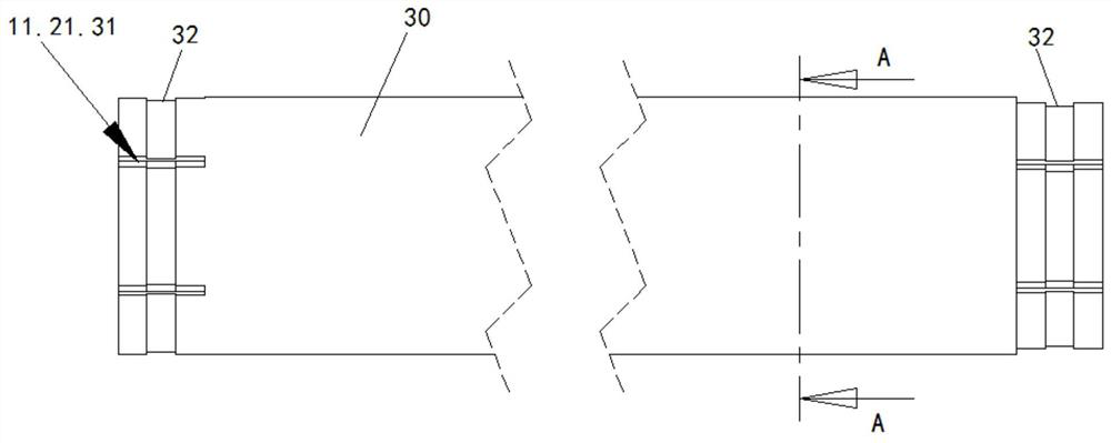 A multi-layer tubular busbar structure