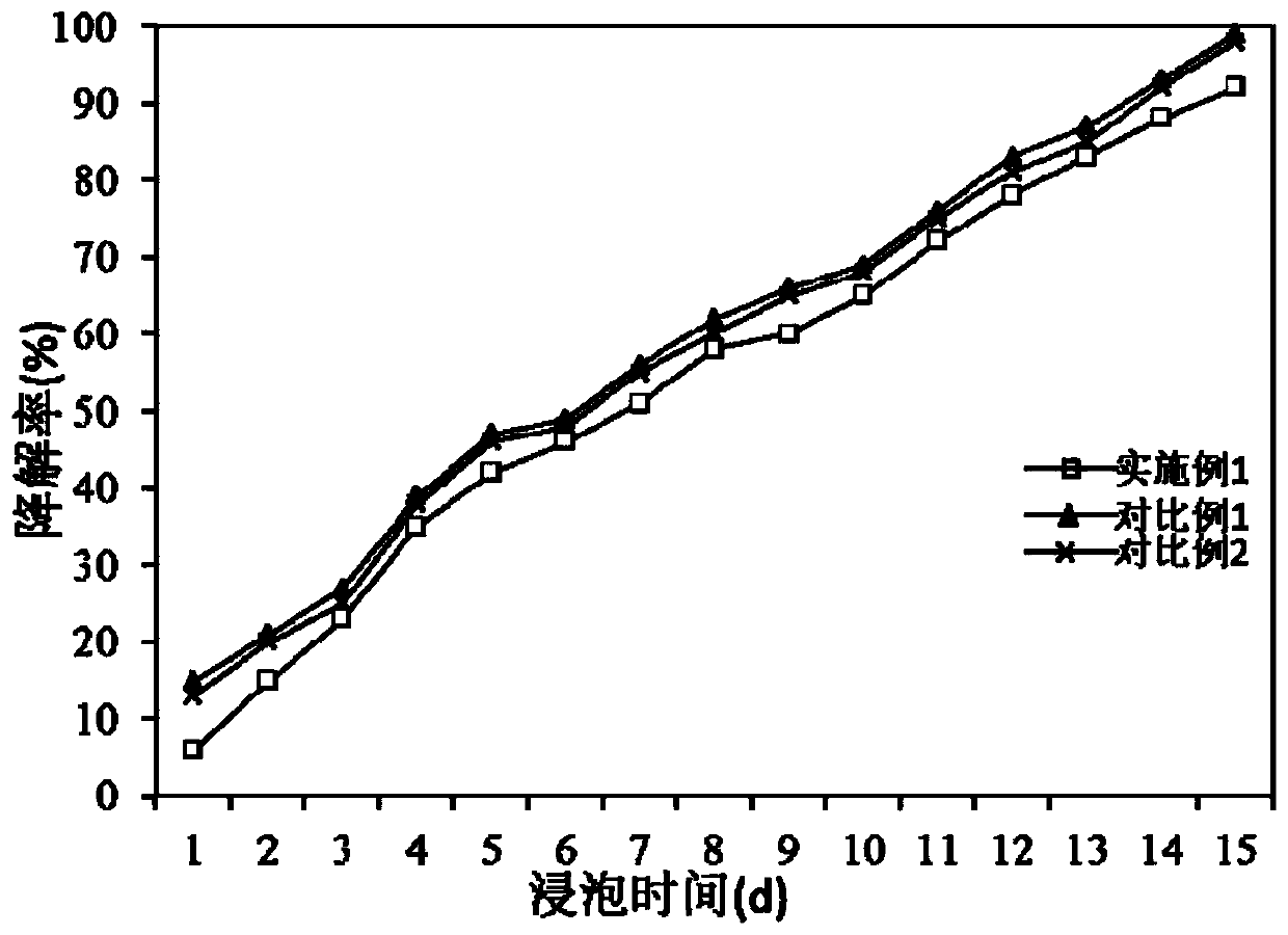 Temporary orthopaedic implant and preparation method thereof