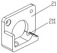 Silk material extrusion device for 3D printer nozzle