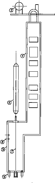 Cracking furnace with double-row arranged radiant section furnace tubes