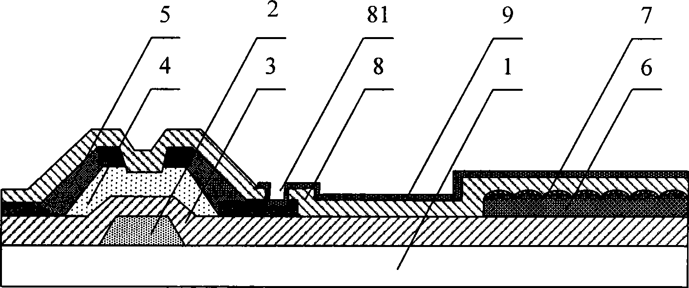 Reflection-permeation array substrate