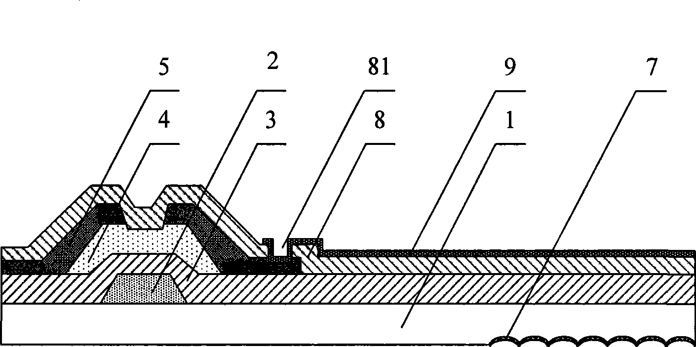 Reflection-permeation array substrate