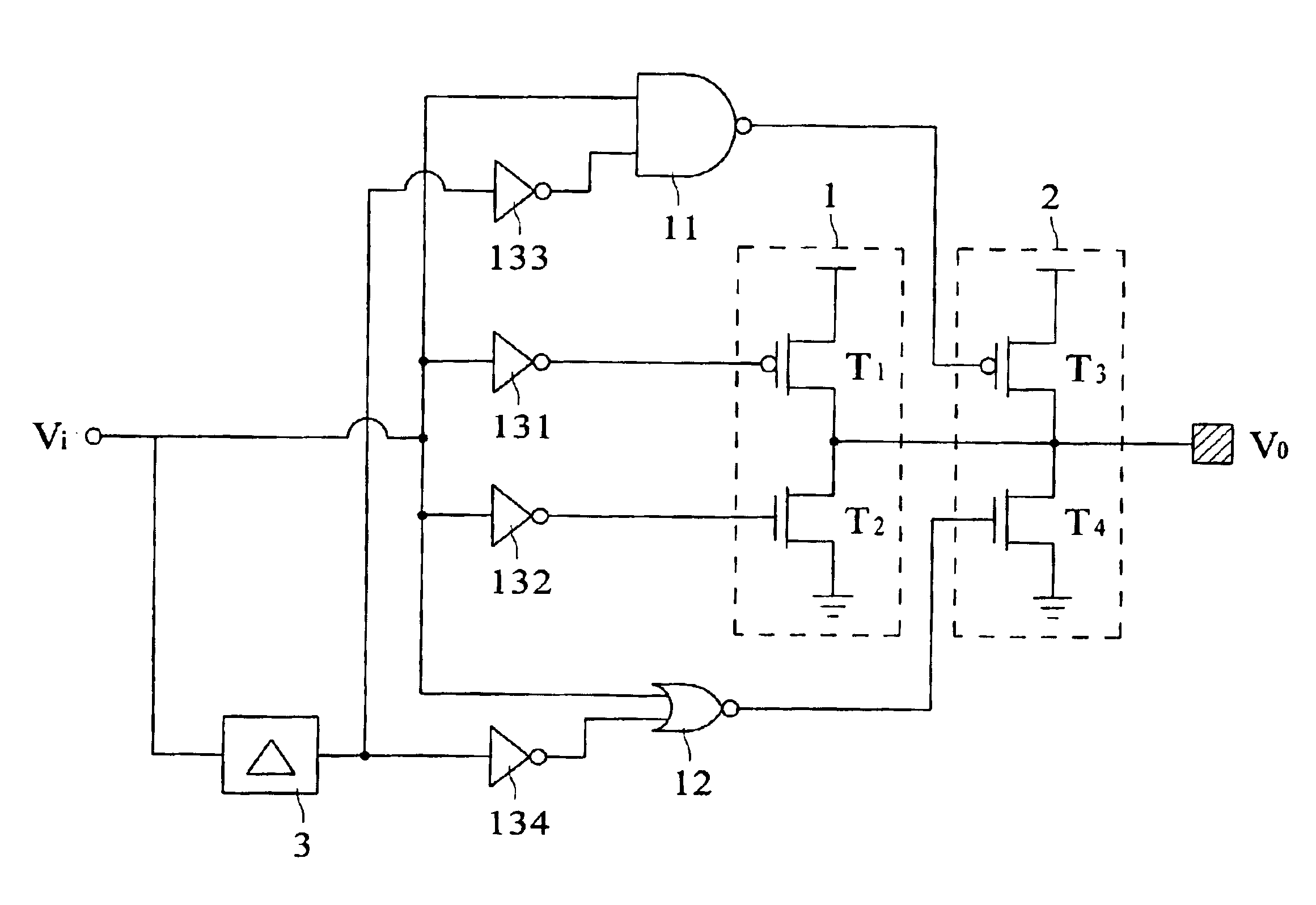 I/O buffer with variable conductivity