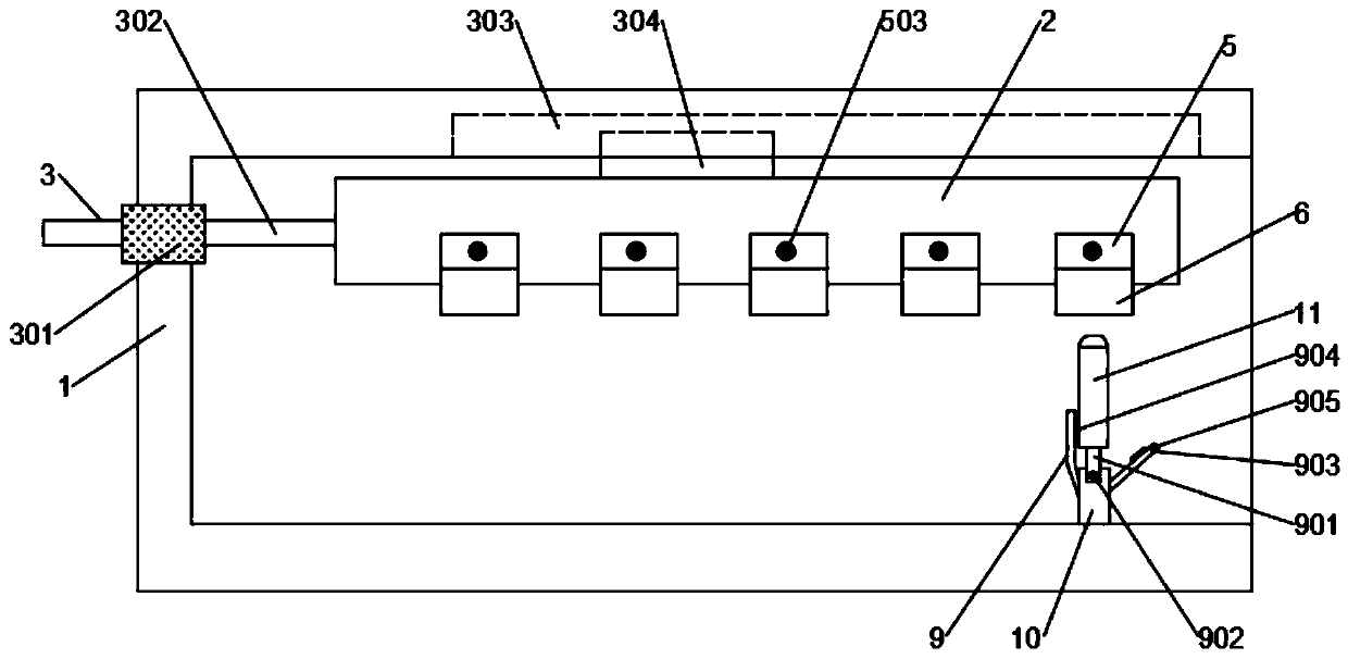 A flame thermal shock test observation device and observation method