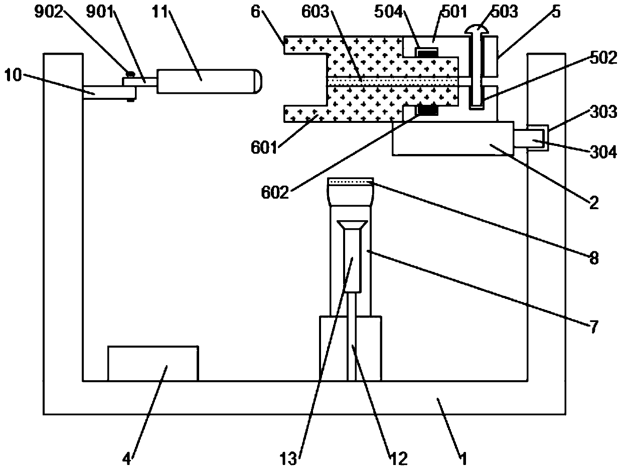 A flame thermal shock test observation device and observation method