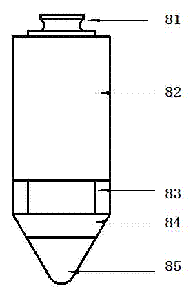 Sand flow model test system for drop tower platform