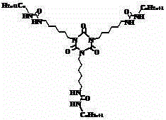 Triureido organic gel factor, preparation method and application thereof