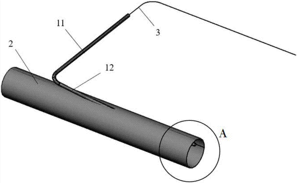 Prestressed pipeline segment suitable for detecting and monitoring grouting quality in pipeline