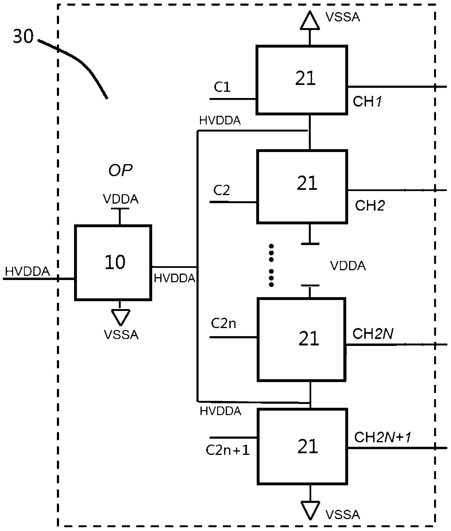 Liquid crystal display panel, data drive circuit thereof and liquid crystal display device