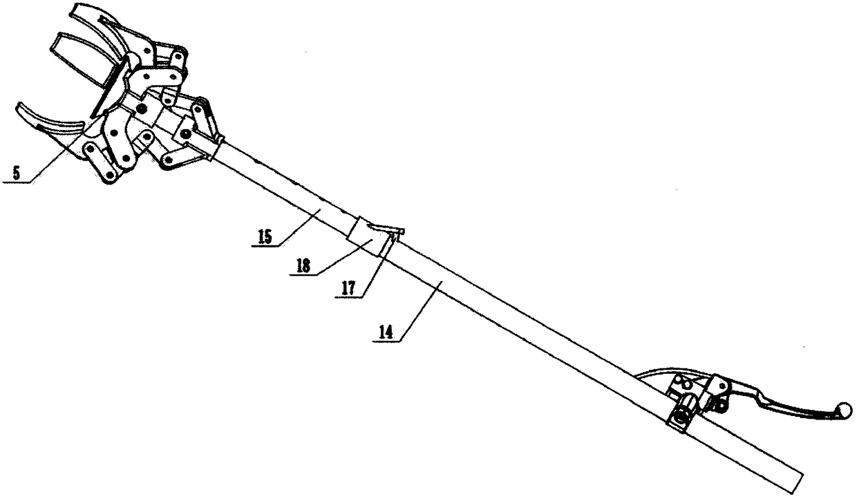 Enveloping type device for picking fruits