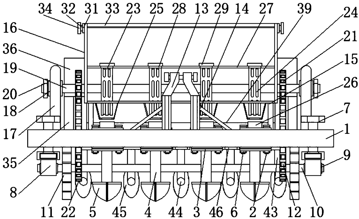 Peanut seed sowing machine