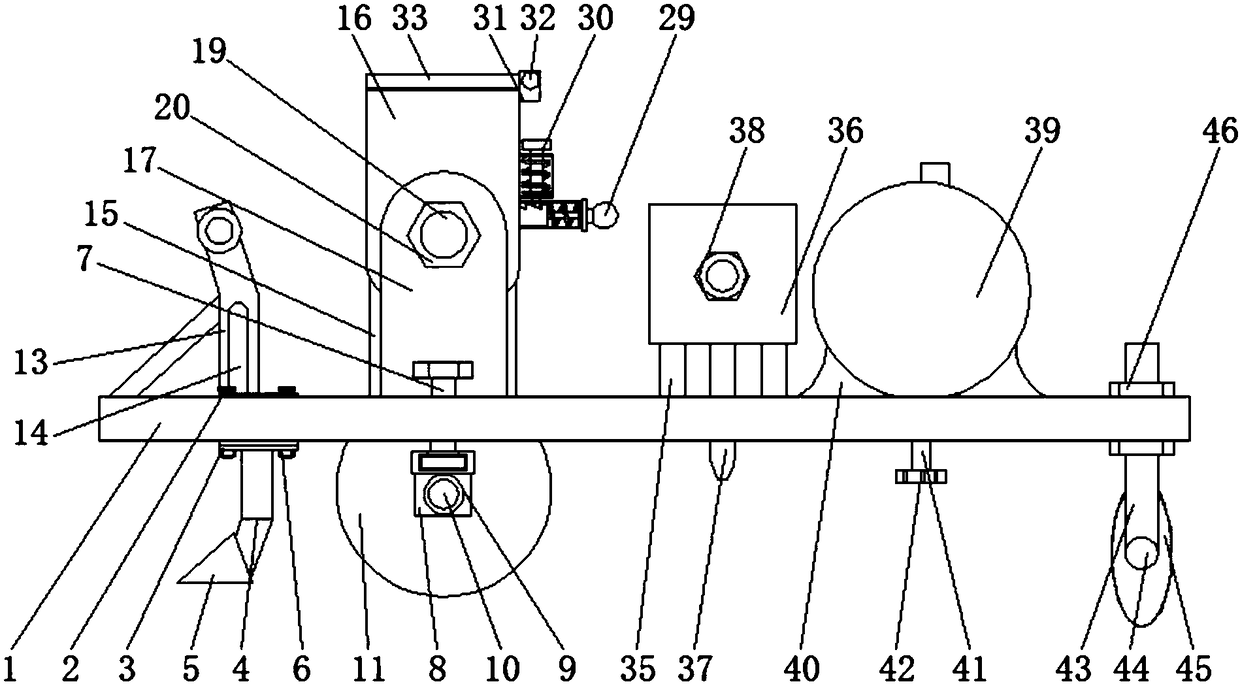 Peanut seed sowing machine