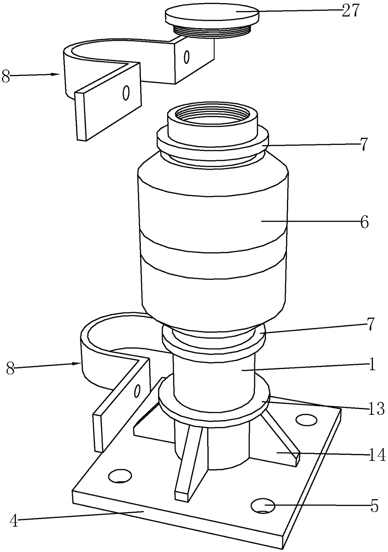 A bridge anti-collision guardrail and a construction method thereof