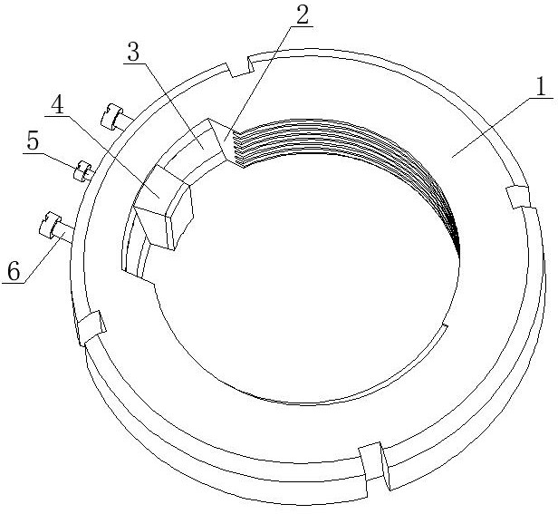 A kind of anti-loosening nut and using method thereof