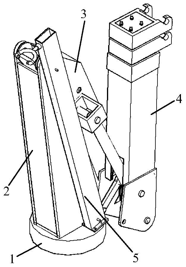 Multifunctional high-voltage cable hoisting and laying guide arm and laying method thereof