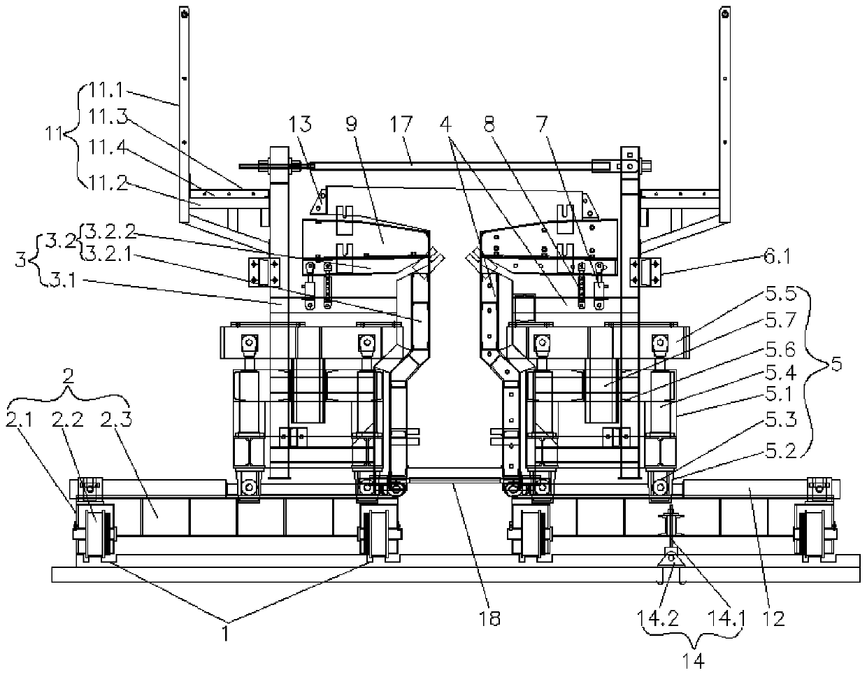 T-shaped beam casting special mold and using method thereof