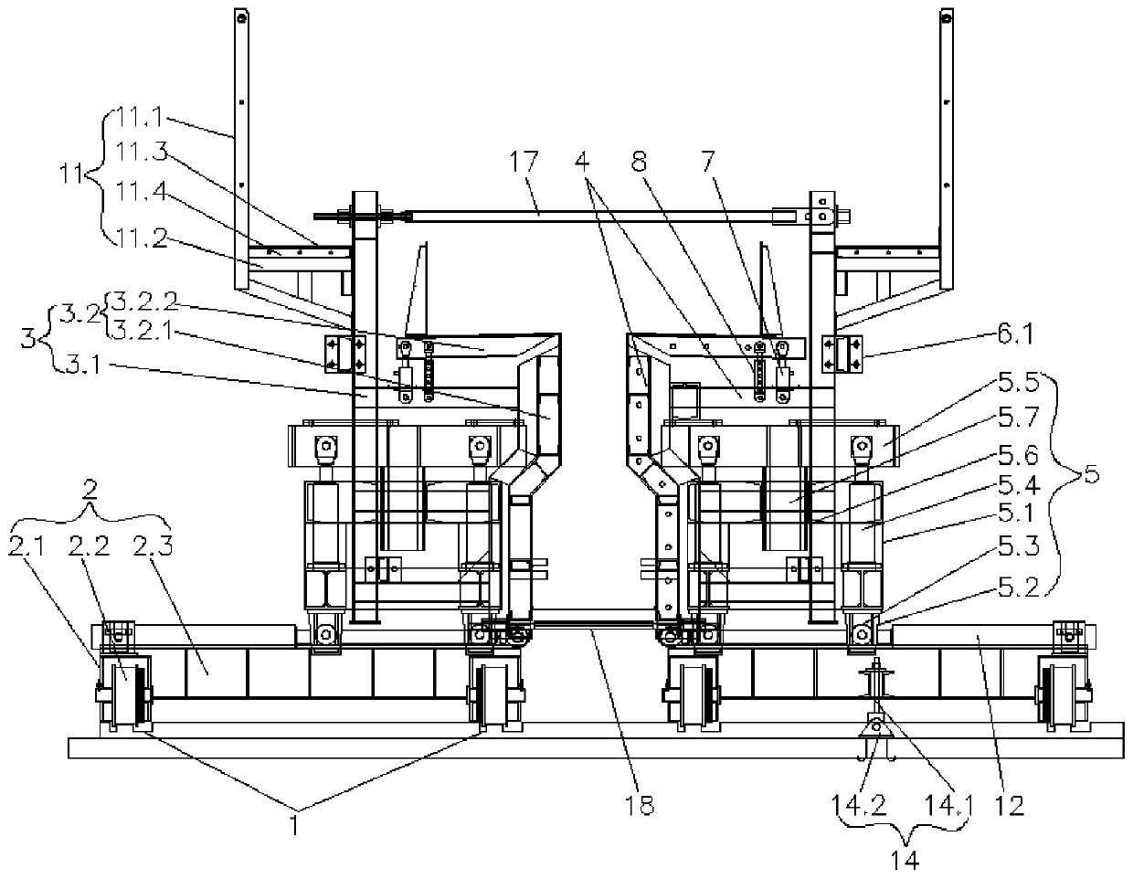 T-shaped beam casting special mold and using method thereof