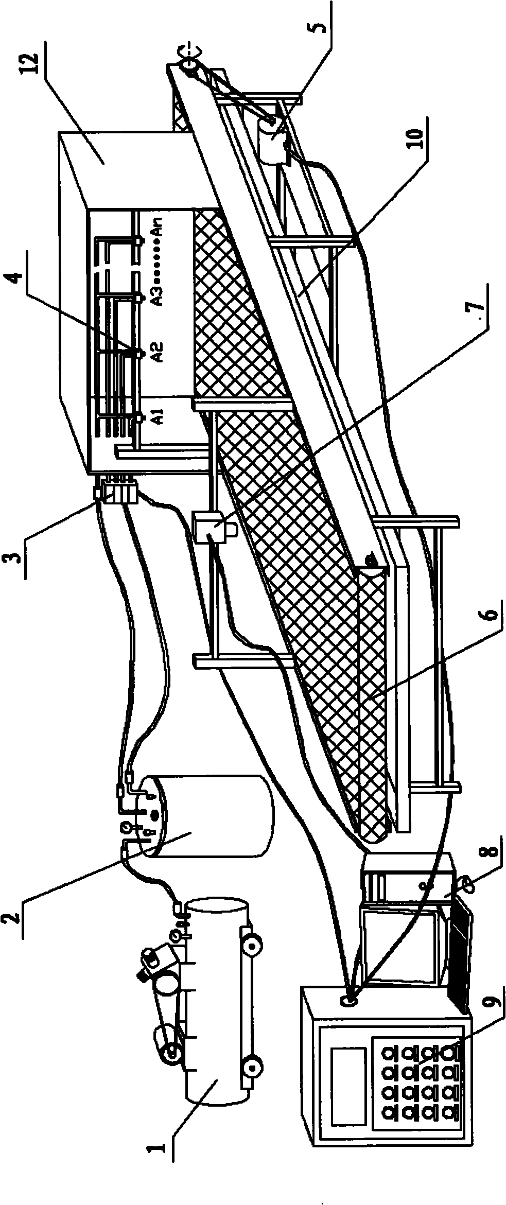 Automatic leather coating machine and automatic coating method