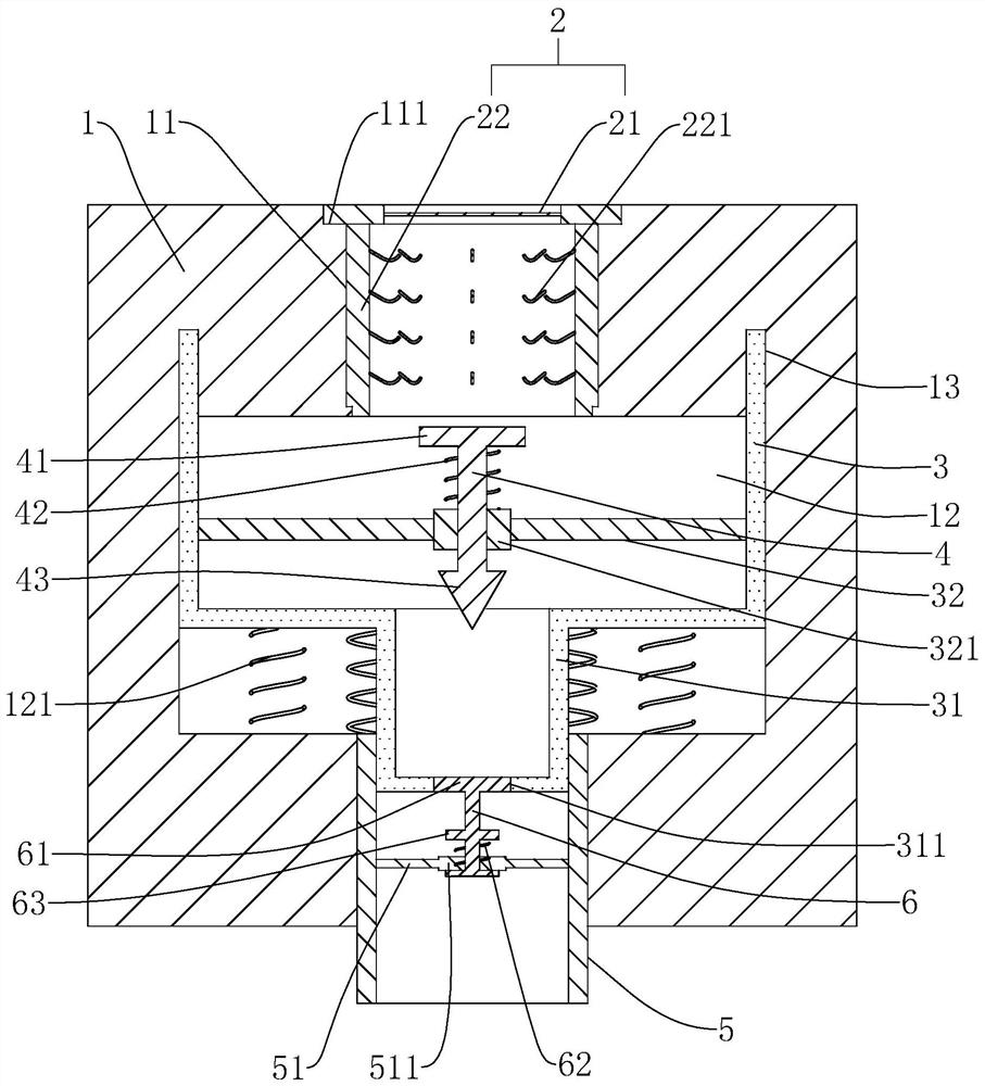 A kind of one-way valve type house drainage system with anti-gas backflow