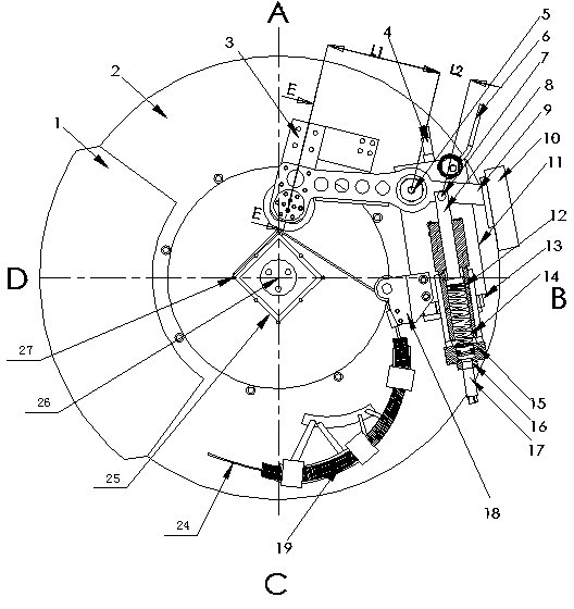 Rotating electrode of seam welder for welding concrete pile reinforcement cages with different cross sections