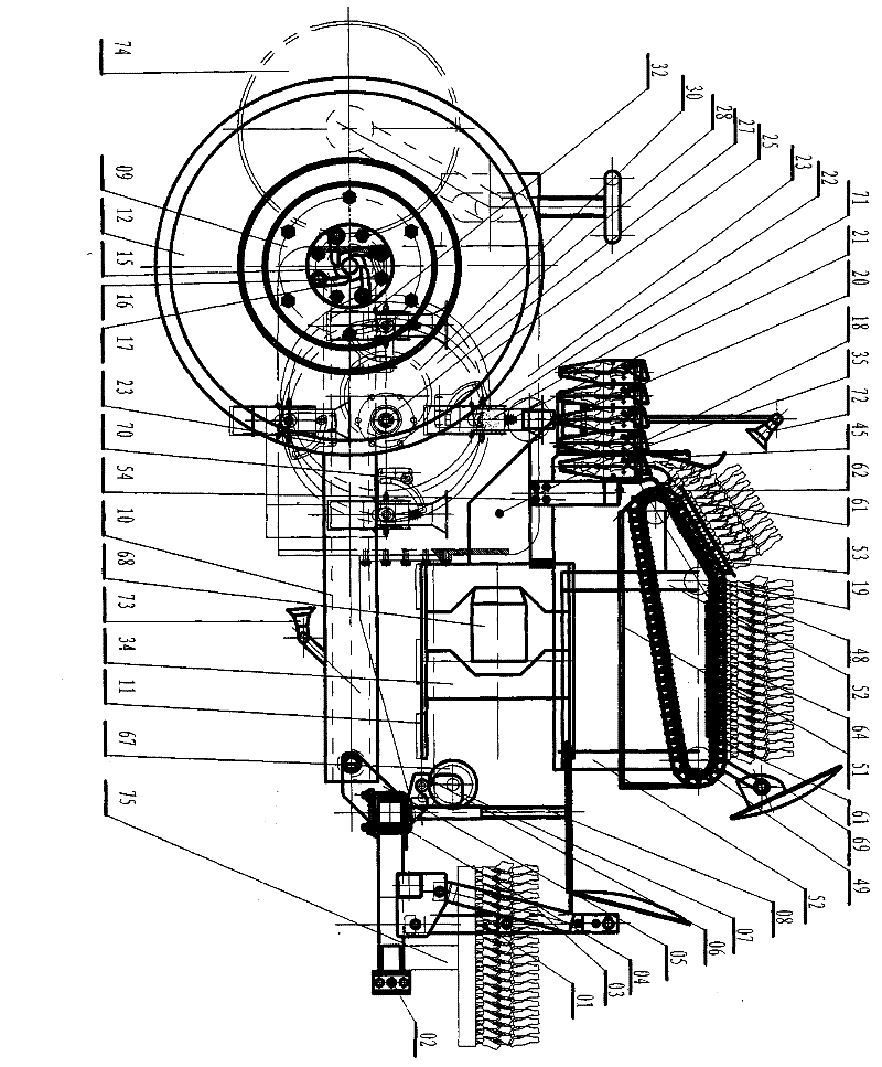 Mechanical seedling feeding transplanter