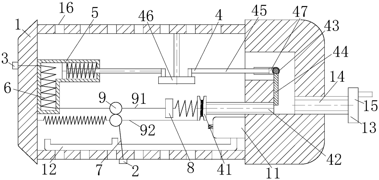 A high-voltage protective circuit breaker