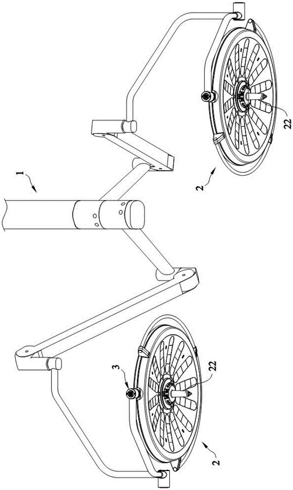 Focusing light intensity enhancing device for operating lamp