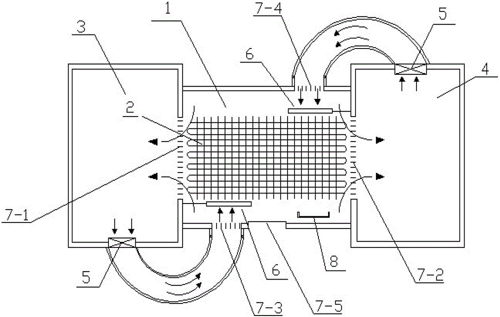 Differential pressure defrosting device for evaporator in air cooler of refrigerator